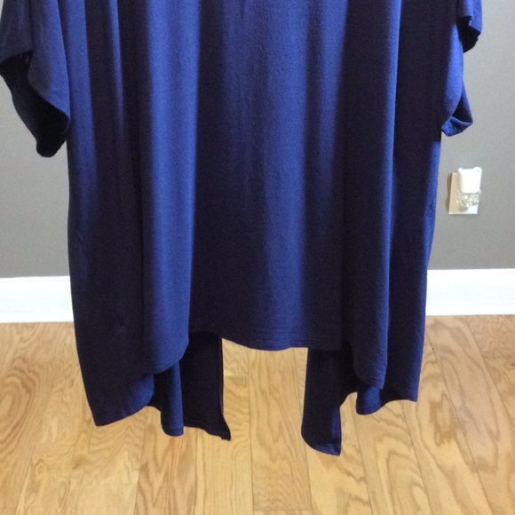 M By Johnny royal blue short sleeve open face wrap - Picture 8 of 12